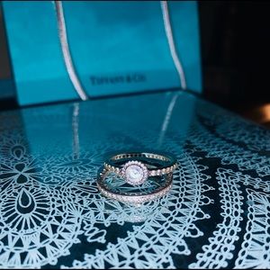 Pandora Sparkle Halo Ring, Sparkle & Hearts Ring